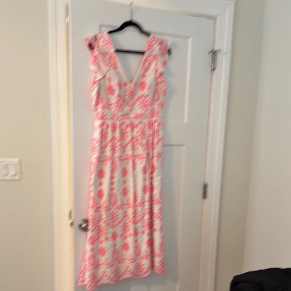 Lilly Pulitzer Pink V-Neck Sundress